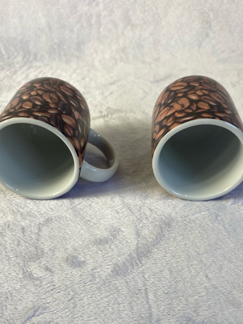 Set Of 2 Starbucks Coffee Beans Demitasse Espresso Mugs 2.9oz 2007 - Picture 5 of 7